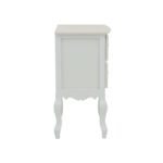 Κομοδίνο Pazlen Inart mdf σε λευκή αντικέ απόχρωση 40x45x65εκ - Image 4