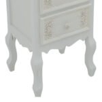 Κομοδίνο Pazlen Inart mdf σε λευκή αντικέ απόχρωση 40x45x65εκ - Image 6