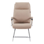 Καρέκλα επισκέπτη Siquel I pakoworld pu σε cappuccino απόχρωση 58x62x105εκ - Image 4