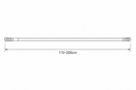 110-200 Ø22mm black βραχίονας μπάνιου πτυσσόμενος MRShome - Image 3