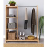 Έπιπλο εισόδου Renesme pakoworld ανοιχτό καρυδί 106x35x128εκ - Image 4