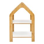Ραφιέρα τ. Montessori Zoilen pakoworld φυσικό-λευκό-μπλε mdf 50x30x80εκ - Image 2