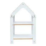Ραφιέρα τ. Montessori Zoilen pakoworld λευκό-μπλε mdf 50x30x80εκ - Image 3