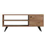 Έπιπλο τηλεόρασης Wison pakoworld σε sonoma απόχρωση 120x29x50εκ - Image 5