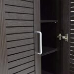 Παπουτσοθήκη-ντουλάπα SANTE pakoworld 21 ζεύγων χρώμα wenge 60x37x183εκ - Image 4
