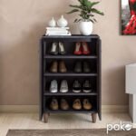 Παπουτσοθήκη-ντουλάπι SANTO pakoworld 10 ζεύγων χρώμα wenge 60x34,5x91,5εκ - Image 3