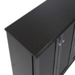 Παπουτσοθήκη-ντουλάπι SANTO pakoworld 16 ζεύγων χρώμα wenge 89,5x34,5x91,5εκ - Image 7