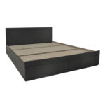Κρεβάτι Olympus pakoworld με συρτάρι σε wenge απόχρωση 150x200εκ - Image 3