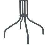 Τραπέζι Vergo pakoworld ανθρακί μέταλλο Φ60x70εκ - Image 3