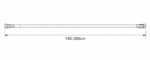 140-260 Ø22mm black βραχίονας μπάνιου πτυσσόμενος MRShome - Image 3