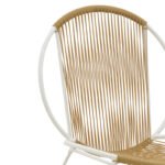 Καρέκλα Dapper pakoworld λευκό μέταλλο-pe φυσικό 64.5x71x92.5εκ - Image 6