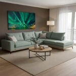 Γωνιακός καναπές αριστερή γωνία Luxury II pakoworld ύφασμα ciel-cream 290x235x95εκ
