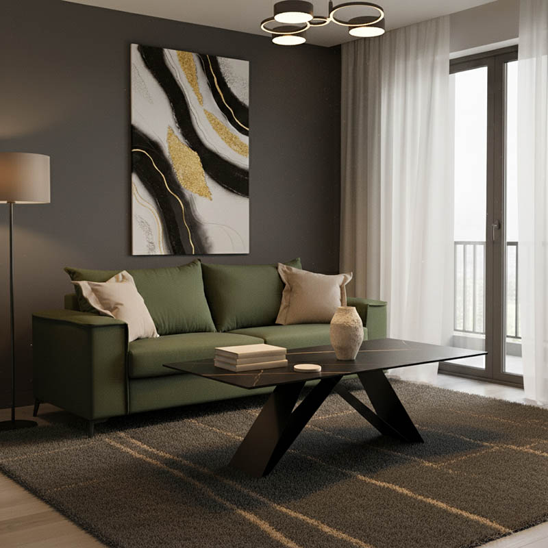 168-000090 Καναπές Verona pakoworld 3θέσιος κυπαρισσί ύφασμα με μαξιλάρια σε κρεμ απόχρωση 225x93x100εκ - Image 1