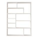 Βιβλιοθήκη Decora pakoworld σε λευκη απόχρωση 90x22x123.6εκ - Image 2