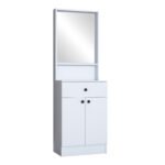Έπιπλο εισόδου Rockder pakoworld λευκό μελαμίνης 60x35.5x182.8εκ - Image 2