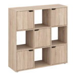 Βιβλιοθήκη Bookel pakoworld σε sonoma απόχρωση 88.5x27.5x89.3εκ - Image 2