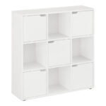 Βιβλιοθήκη Bookel pakoworld σε λευκή απόχρωση 88.5x27.5x89.3εκ - Image 2