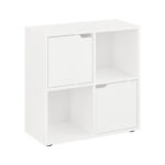 Βιβλιοθήκη Bookel pakoworld σε λευκή απόχρωση 59.6x27.5x60.4εκ - Image 2