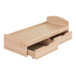 Κρεβάτι Regan pakoworld με συρτάρια σε oak απόχρωση 90x200εκ - Image 4