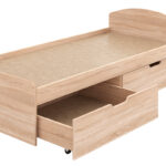 Κρεβάτι Regan pakoworld με συρτάρια σε oak απόχρωση 90x200εκ - Image 6