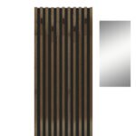 Έπιπλο εισόδου Arika pakoworld λευκό-sonoma 100x37x199.5εκ - Image 3