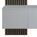 Έπιπλο εισόδου Arika pakoworld λευκό-sonoma 100x37x199.5εκ - Image 4
