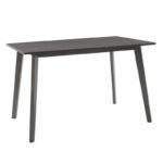 Tραπεζαρία Benson - Orlean pakoworld σετ 5τμχ rustic grey-ύφασμα γκρι 120x75x75εκ - Image 4