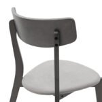 Tραπεζαρία Benson - Toto pakoworld σετ 7τμχ rustic grey - ύφασμα γκρι 150x90x75εκ - Image 6