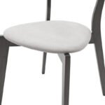 Tραπεζαρία Benson - Toto pakoworld σετ 7τμχ rustic grey - ύφασμα γκρι 150x90x75εκ - Image 7