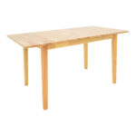 Τραπεζαρία Dallan Country pakoworld 5τεμ σε φυσική απόχρωση rubberwood 120-150x80x74εκ - Image 7