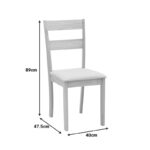 Τραπεζαρία Dallan Country pakoworld 5τεμ σε φυσική απόχρωση rubberwood 120-150x80x74εκ - Image 10