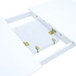 Τραπεζαρία Dallan Mabor pakoworld 5τεμ λευκό rubberwood 120-150x80x73,8εκ - Image 10