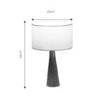 Επιτραπέζιο φωτιστικό Kalito pakoworld ivory-καφέ Φ24x45εκ - Image 3