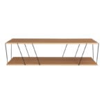 Τραπέζι σαλονιού Tars pakoworld sonoma-μαύρο 120x50x30εκ - Image 3