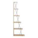Βιβλιοθήκη mini Tars pakoworld sonoma-μαύρο 50x22x150εκ - Image 3