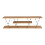 Έπιπλο τηλεόρασης Tars pakoworld sonoma-μαύρο 120x30x33εκ - Image 4