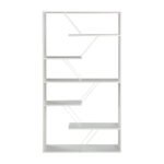 Βιβλιοθήκη Tars pakoworld λευκό 84x24x157εκ - Image 3