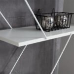 Βιβλιοθήκη Tars pakoworld λευκό 84x24x157εκ - Image 5