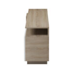 Έπιπλο τηλεόρασης Vendora pakoworld σε sonoma-λευκή απόχρωση 150x29.5x46.3εκ - Image 7