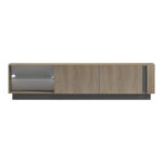 Έπιπλο τηλεόρασης με Led Vario pakoworld sonoma - ανθρακί 185.6x35x45εκ - Image 6