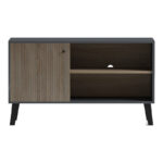 Έπιπλο τηλεόρασης Tuscany pakoworld sonoma-ανθρακί 100x40x51εκ - Image 6