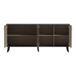 Μπουφές Tuscany pakoworld sonoma-ανθρακί 180x40x78.6εκ - Image 2