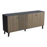 Μπουφές Tuscany pakoworld sonoma-ανθρακί 180x40x78.6εκ - Image 5