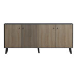 Μπουφές Tuscany pakoworld sonoma-ανθρακί 180x40x78.6εκ - Image 6