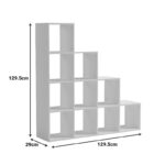 Βιβλιοθήκη Scala pakoworld sonoma 129.5x29x129.5εκ - Image 6