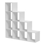 Βιβλιοθήκη Scala pakoworld λευκό 129.5x29x129.5εκ - Image 4