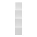 Βιβλιοθήκη Scala pakoworld λευκό 129.5x29x129.5εκ - Image 5