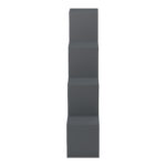 Βιβλιοθήκη Scala pakoworld ανθρακί 129.5x29x129.5εκ - Image 5