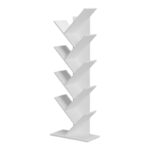 Βιβλιοθήκη Fyllo pakoworld λευκό 50x25x141.5εκ - Image 4