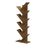 Βιβλιοθήκη Fyllo pakoworld καρυδί 50x25x141.5εκ - Image 4